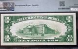 1934 US $10 Silver Certificate PMG40 EPQ Exceptional Paper Quality US Silver Con