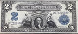 1899 United States $2 Silver Certificate PMG 40 EPQ (Extremely Fine / Exceptiona