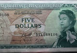 Eastern Caribbean Monetary Organization 5 dollar banknote (ND 1965 issue)