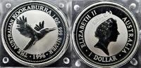 Australia 1996 1996 Australia 1 oz Silver Kookaburra BU  125.00 US$110.00 US$  +  30.00 US$ shipping