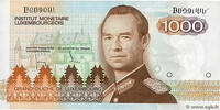 Luxembourg 1000 Francs Banknote, 1985 -
