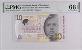 Bank of Scotland 2016 £10 Polymer Banknote Pick #131 PMG 66 EPQ -