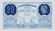 Romania National Bank 20 Lei Commemorative Replica Banknote 2021 -