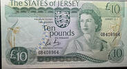   Jersey Government 10 pound note (ND 1976 issue)  200.00 US$  +  30.00 US$ shipping