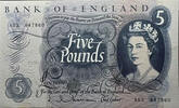   Bank of England Five Pounds ND (1963&ndash;1967) &mdash; Bank of England Five Poun... 109.00 US$  +  30.00 US$ shipping