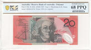 Australian $20 banknote, polymer, Reserve Bank of Australia -