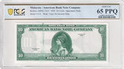  1929 Malaysia / American Company 10 Units Specimen PCGS 65 PPQ Graded ... 148.00 US$  +  30.00 US$ shipping