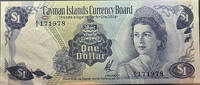  Cayman Islands Monetary Commission 1971 One Dollar Note  35.00 US$  +  35.00 US$ shipping