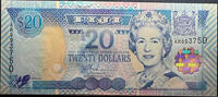 Reserve Bank of Fiji 20 dollar banknote (ND 2002 issue) -