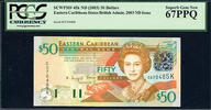  Central Bank of the Eastern Caribbean $50 banknote, issued in 2003  209.00 US$  +  30.00 US$ shipping
