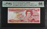   1988-1989 Eastern Caribbean Central Bank 1 Dollar Bill PMG 66 EPQ  53.00 US$  +  35.00 US$ shipping