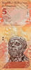   Venezuela Bolivarian Republic 5 Bolivar banknote (Bolivar Fuerte era)  1.00 US$  +  35.00 US$ shipping