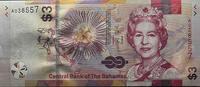   Central Bank of the Bahamas - Three Dollars, Series 2019  9.00 US$  +  35.00 US$ shipping