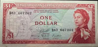  East Caribbean Currency Authority $1 banknote  31.00 US$  +  35.00 US$ shipping