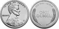   1 oz Lincoln Wheat Penny Design Silver Round  155.00 US$  +  30.00 US$ shipping