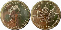 1993 Canadian $5 Silver Coin, Maple Leaf, 1 oz, .9999 Silver (Goldsilverjapan) -