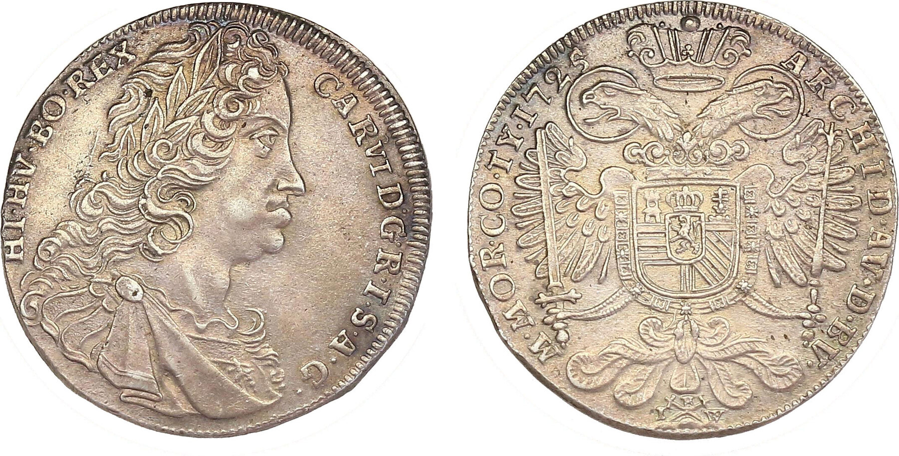 1725 RDR 1/2 Taler 1725 Kuttenberg Karl VI. (1711 - 1740) EF | MA-Shops