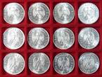 III. Reich Lot 12 x 5RM Hindenburg ohne HK <b>ERHALTUNG!</b> 1935-1936 Hindenburg without Sw. MS 60 to MS64