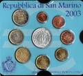 San Marino €8,88 2003 1c bis €5 Silber BU in original folder and plastic sleeve