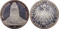 Kaiserreich Sachsen 3 Mark Battle of Leipzig -