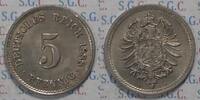 Kaiserreich 5 pfg Currency Coin -