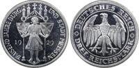 Weimarer Republik 3 RM Meissen Millenium -