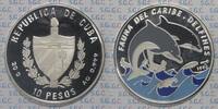 Kuba 10 Pesos Caribbean wildlife - Dolphins -