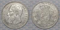 Belgien 5 Franc King Leopold II -