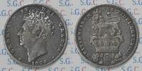 Grossbritannien 6 Pence King George IV -