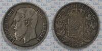 Belgien 5 Francs King Leopold II -