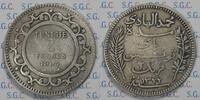 Tunesian 2 Francs Muhammad IV. al Hadi Bei -