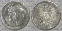 Kaiserreich Anhalt 3 Mark Duke Frederick II - Silver Wedding Anniversary -
