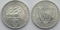 Weimar Republik 3 RM 100 Years Bremerhaven -