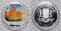 Somalia 4000 Shillings with pad printing "Dschunke" -