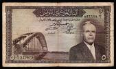 Tunesien 5 Dinars Président Habib Bourguiba -
