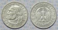 Drittes Reich 2 RM 450th anniversary of Luther's birth -