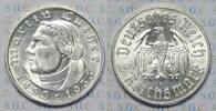 Drittes Reich 2 RM 450th anniversary of Luther's birth -