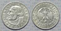Drittes Reich 5 RM 450th anniversary of Luther's birth -