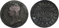 Frankreich 5 Centimes (AN7 über 5) First Republic -