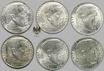 Drittes Reich 2 RM Hindenburg with Swast. - Lot of 6 coins -