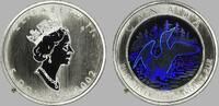 5 Dollars 2002 Kanada Königin Elizabeth II. - Rs. Eistaucher in Farbe (Kinegramm) Stgl. im original Kapsel