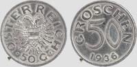 50 Groschen 1936 (Selten!) Österreich Kursmünze vz