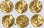 Russland - UdSSR 10 Rubel Tschervonetz - Anleger Lot von 6 Stück -
