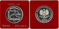Polen 100 Zlotych XXII Olympics Pattern in silver -