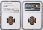 Bundesrepublik 2 Pfennig mit Eisenkern Currency coin on copper-plated steel plachet -