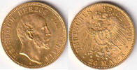 Deutschland, 20 Mark, Kaiserreich, Anhalt, Herzogtum, Friedrich I.,1871-1904, -