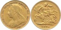 Großbritannien 1/2-Sovereign Gold Victoria 1837-1901.