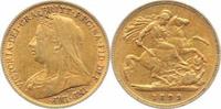Großbritannien 1/2-Sovereign Gold Victoria 1837-1901.