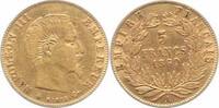 Frankreich 5 Francs Gold Napoleon III. 1852-1870.
