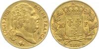Frankreich 20 Francs Gold Ludwig XVIII. 1814, 1815-1824.